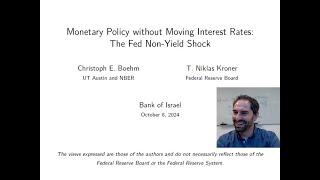 Christoph Boehm – Monetary policy without moving interest rates: The Fed non-yield shock