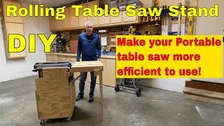 DIY Rolling Table Saw Stand