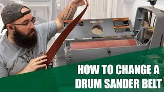 How to Change the Abrasive Belt on a SuperMax Drum Sander