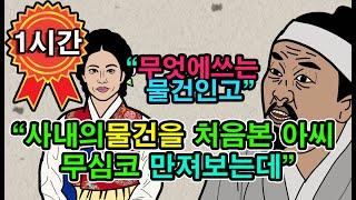 조선시대야담.야밤에 외로워울고있는 과부의방에 들어간머슴.1시간몰아보기[야담/민담/전설/설화/옛날이야기]