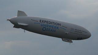 4K | Zeppelin NT landing at Peenemuende / Usedom / Germany