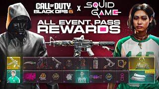 FULL Black Ops 6 Squid Game Event Pass & All Rewards Showcase... (FREE Operator Skins & Blueprints)