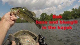 Bob bass and bluegill in the Kayak