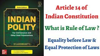 (V19) (Article 14, Equality before Law and Equal Protection of Laws) Indian Polity by M. Laxmikanth