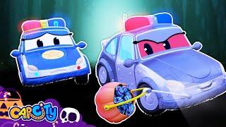  HALLOWEEN Special  | Tom's Garage is HAUNTED | ️Scary Police Car | Fun Halloween Kids Cartoon