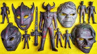 Membersihkan ultraman zero ginga blazar tiga blu xenon trigger topeng joker hulk pedang kamen rider