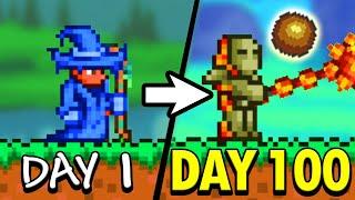 I Spent 100 Days in Terraria UNDELUXE Edition...