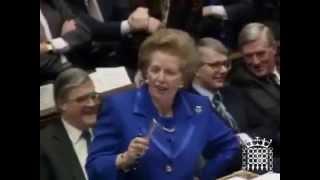 Margaret Thatcher Iconic Commons Moment