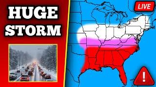 BREAKING Winter Storm Coverage - Tons Of Snow, Tornado Outbreak Possible - With Live Storm Chasers