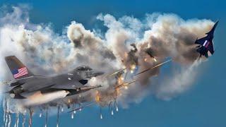 Shock the World! US F-16 and Russian SU-57 First Battle See What Happens!!!