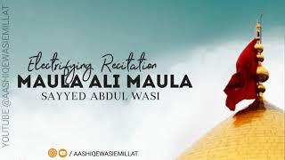 Maula Ali Maula Best Recitation | Sayyed Abdul Wasi Miyan | Clear Recording