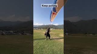Keep pulling keep pulling #viralvideo #paragliding #mountains