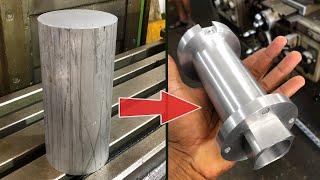 Machining an extremely complicated aluminium part | Manual machining