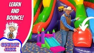 Learn and Bounce - Indoor Play Place | Cowboy Jack | Educational Videos for Kids