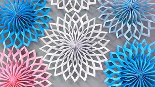 ️ СНЕЖИНКА ИЗ БУМАГИ ️ 3D PAPER SNOWFLAKE ️