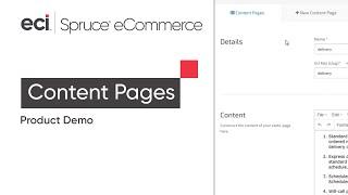 Easy Content Creation for LBM Websites: Spruce eCommerce Demo