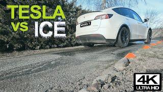 Tesla Model Y - RWD or AWD, how good is it on ice?