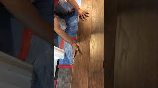 Laminate floor installation