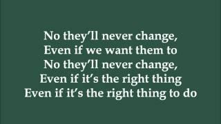 They'll Never Change - Tatiana Moroz (Dance Moms) - Lyrics