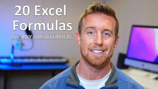 20 Excel Formulas for a Job Interview