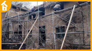 ONE YEAR | Renovating Stone Cabins | Renovating an Abandoned Stone House | DIY Renovation