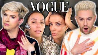 Reacting to EVA LONGORIA'S Makeup Tutorial! | PRO MUAs REACT