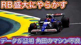 全てはデータに表れる 角田裕毅とローソンの明らかなマシン差 新旧フロアの差では無い!? F1ブラジルGP金曜解説