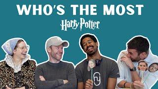 Harry Potter: Matthew Lewis, Alfred Enoch, Jessie Cave and Devon Murray Play "Who's the Most" #ETWW