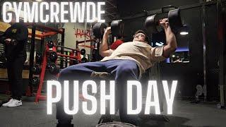 Göğüs odaklı itiş Antremanı Vlog - Push day #2 -GYMCREW