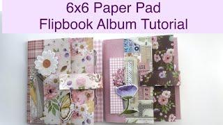 6x6-Papierblock – Lustiges Lazy Sunday-Flipbook-Album-Tutorial mit Variationen