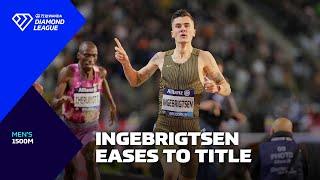 Jakob Ingebrigtsen defends his 1500m title in Brussels - Wanda Diamond League 2024