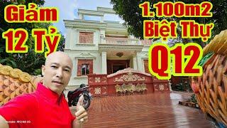 GIẢM SỐC 12TỶ SIÊU BIỆT THỰ 1100m2 Trung Tâm Q12 Có VƯỜN CÂY HỒ CÁ KOI CẦN BÁN GẤP | #bietthusaigon