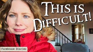 WE'RE REALLY STRUGGLING! | Trying to get to our new Victorian Farmhouse | Moving House