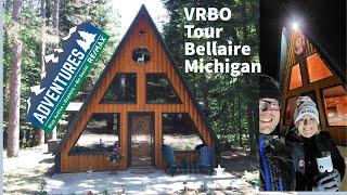 Cabin in the woods | VRBO TOUR | Bellaire Michigan