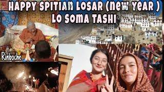 SPITIAN LOSAR LO SOMA TASHI ️ KEE MONASTERY #spitilosar#spitivalleyvlog #dailyvlog