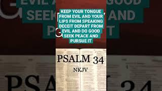 Ps 34:13 Seek Peace & Pursue It #psalm34