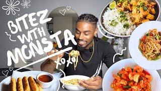 Bitez w/ Monsta | BEST Shrimp Alfrado! #cooking #food #diyfood