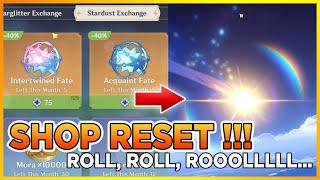 SHOP RESET Genshin Impact roll roll roll gameplay I GOT C1 5 STAR !!!