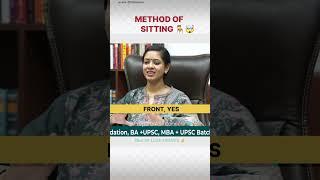 Important Sitting Position 🪑l upsc topper l Manu Garg ️ UPSC INTERVIEW