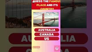 Guess the Country by Famous Place in 5 Seconds! #MSQuiz Part 07