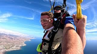 Theodoor's First Skydive! Tandem Jump from 10000 feet at iJump Gran Canaria