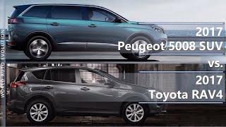 2017 Peugeot 5008 SUV vs 2017 Toyota RAV4 (technical comparison)