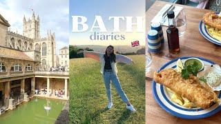 things to do in Bath  UK Travel Vlog  | Roman Baths, Bridgerton sets, good food & graduation 