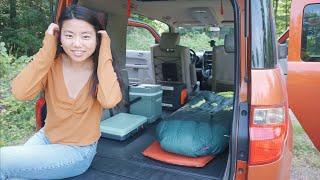 setting up my micro SUV camper | minimalist edition