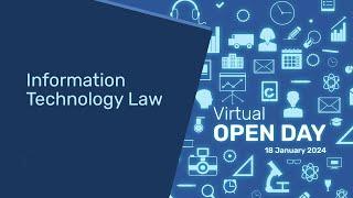 MA in IT Law | University of Tartu | Virtual Open Day 2024 | Estonia