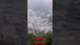 update from chungthang #fastestfastsikkim #sikkim #breakingnews #flashflood