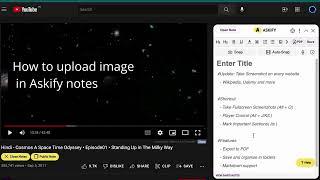 How to upload image in Askify notes | Askify Video notes