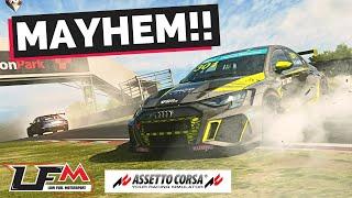 Assetto Corsa on LFM is PURE CHAOS!! | TCR Cup at Oulton Park