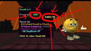 Getting maxed Kuudra collection then lagging out - zebriss