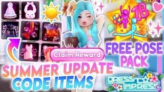 ALL 5 NEW *CODES* REVEALED For FREE ITEMS! + How To Get FREE POSE PACK In Dress To Impress  Roblox